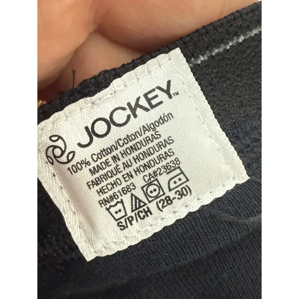 Vintage Jockey Boxer Briefs Trunks Mens Black Thick Banded Leg S Y2K 2001